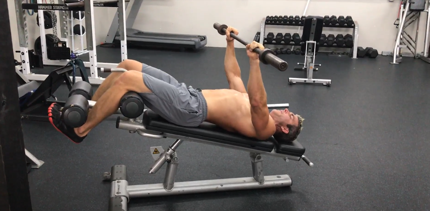 10 best back exercises using a barbell, barbell straight arm pullover