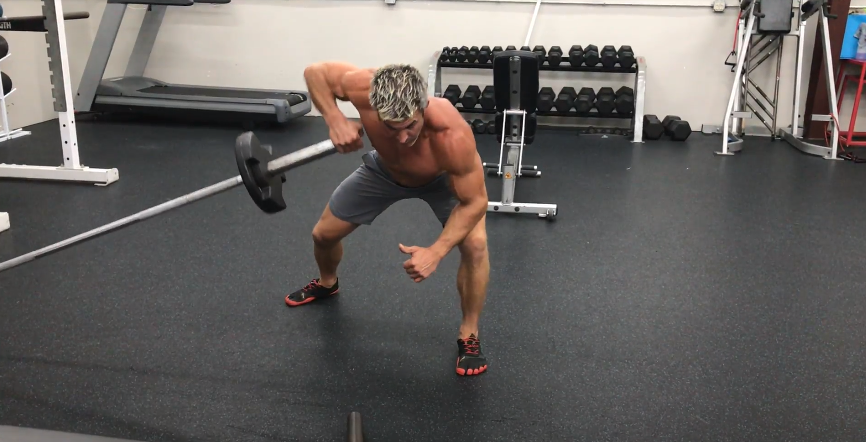 10 best back exercises using a barbell, meadow row