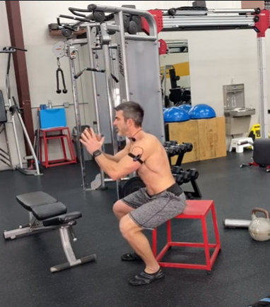 goblet squat to bench